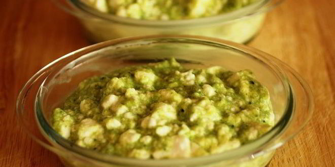 Рецепт суфле из брокколи и двух видов сыра