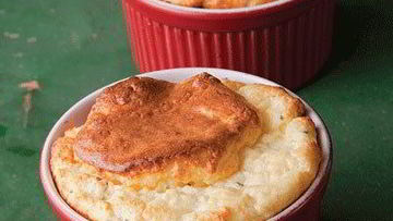 Рецепт Суфле из сыра с ветчиной