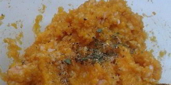 Рецепт суфле из тыквы с креветками