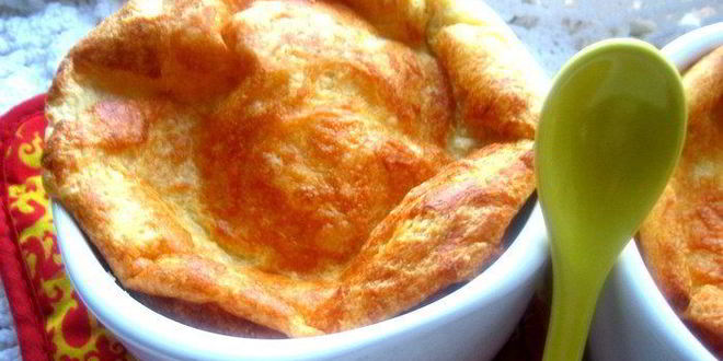 Рецепт сырного суфле с горчицей