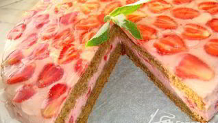 Рецепт Торта-суфле с клубникой