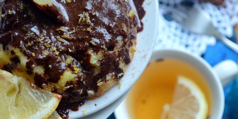 Как приготовить творожно-лимонное суфле под растопленным шоколадом