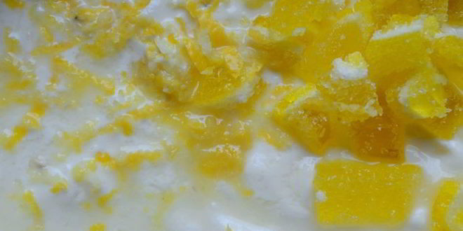 Рецепт творожно-лимонного суфле под растопленным шоколадом