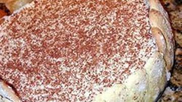 Рецепт Тирамису без яиц с яблочным пюре