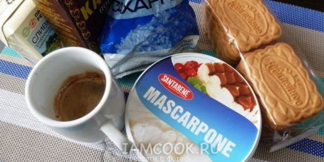 Рецепт тирамису из печенья