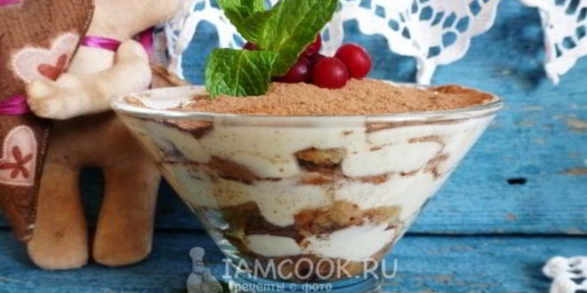 Рецепт тирамису из печенья