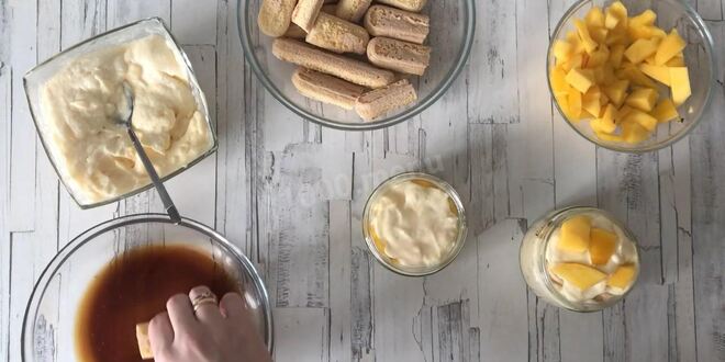 Рецепт тирамису с манго