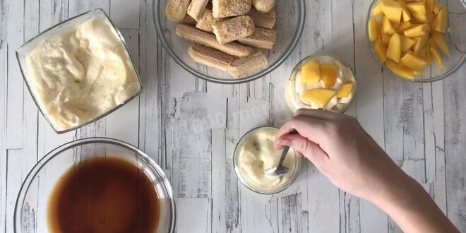 Рецепт тирамису с манго