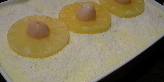 Рецепт экзотического тирамису с личи, ананасом и кокосом