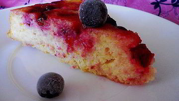 Рецепт Творожного пудинга с апельсином и ягодами