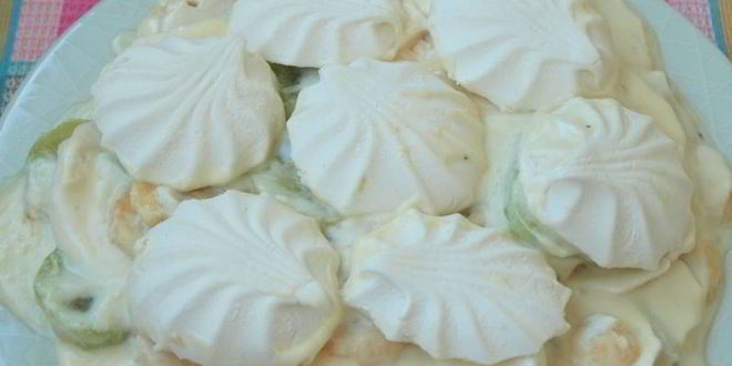 Рецепт десерта иза зефиры с фруктами