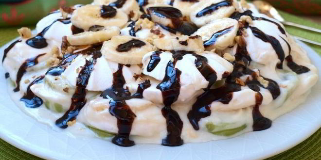 Рецепт десерта иза зефиры с фруктами