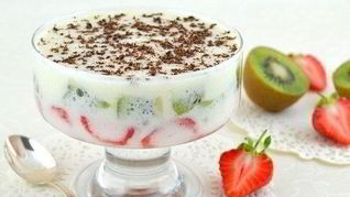 Рецепт Фруктов в зефирном креме