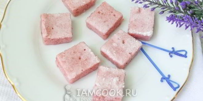 Рецепт зефира клубничного
