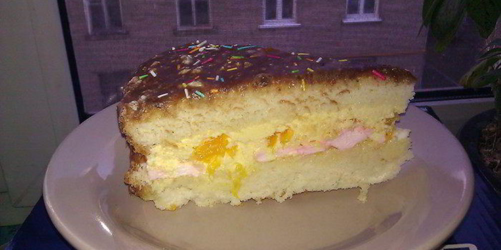 Как приготовить зефирно-апельсиновый торт