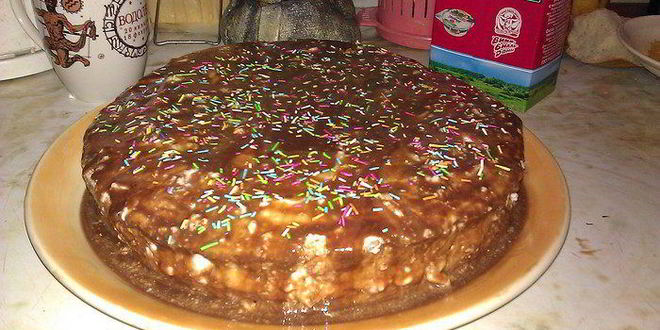 Рецепт зефирно-апельсинового торт