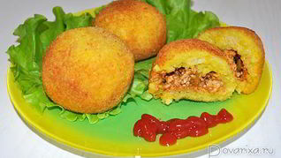 Рецепт Аранчинь с мясным фаршем