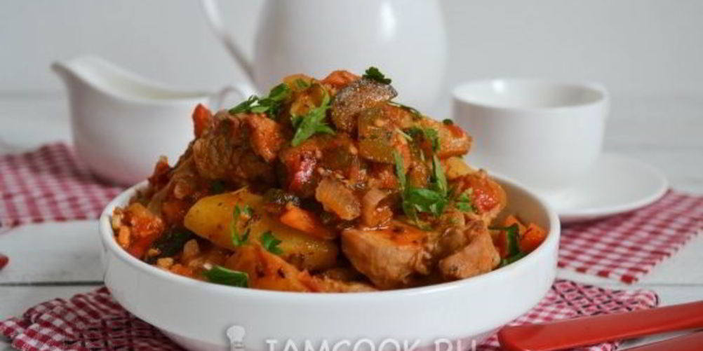 Как приготовить азу из индейки в мультиварке