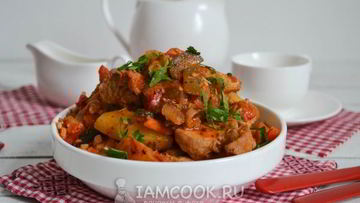 Рецепт Азу из индейки в мультиварке