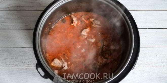 Рецепт азу из индейки в мультиварке