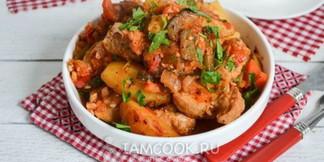 Рецепт азу из индейки в мультиварке