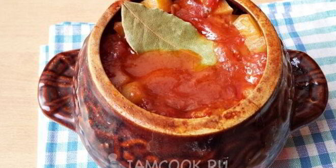 Рецепт азу по-татарски в горшочках