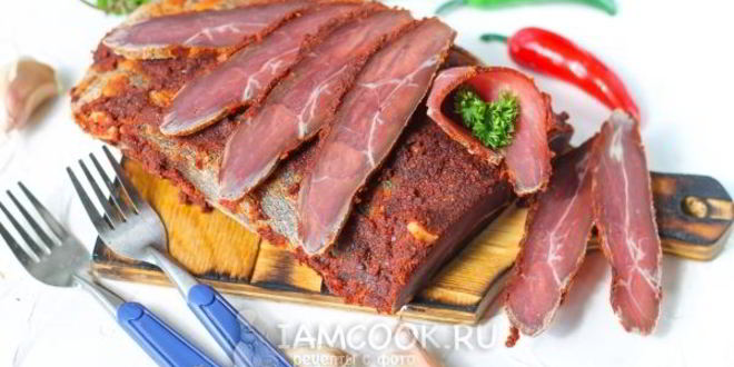 Рецепт бастурмы из лосятины