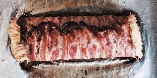 Рецепт беконно-макаронного рулет