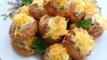 Рецепт Бубликов фаршированных мясом