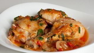 Рецепт Чахохбили из тушеной курицы