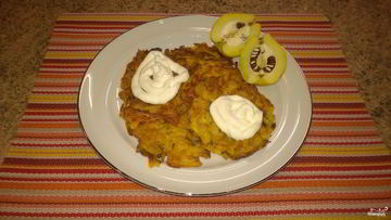 Рецепт Драников из тыквы с укропом