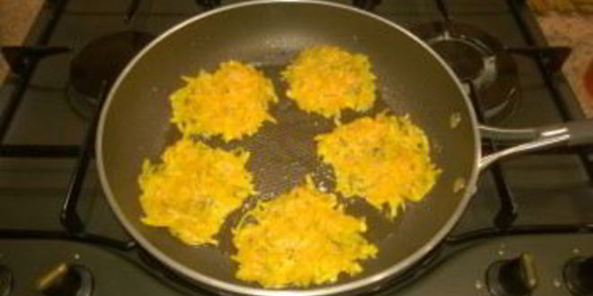 Рецепт драников из тыквы с укропом