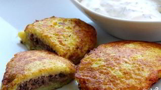Рецепт Драников картофельных с фаршем