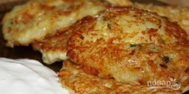Рецепт драников картофельных с сыром