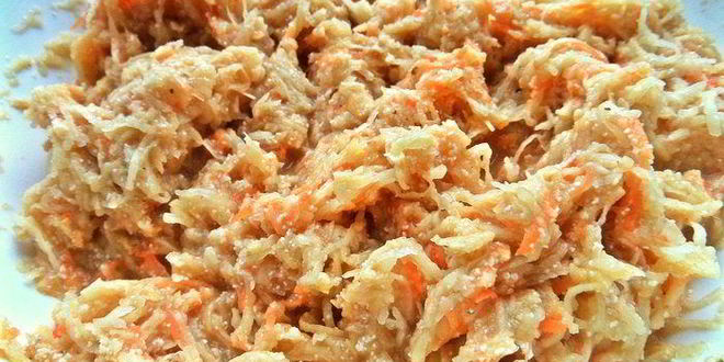 Рецепт драников морковно-картофельные с килечкой