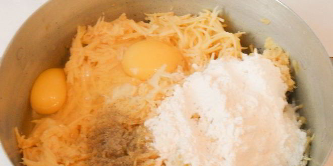 Рецепт драников с чесноком