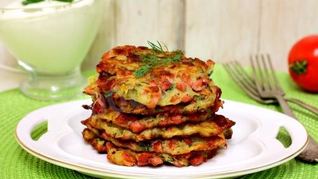 Рецепт Драников с колбаской и зеленью