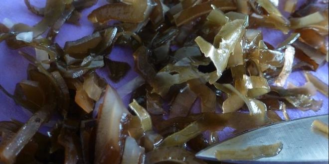 Рецепт драников с морской капустой