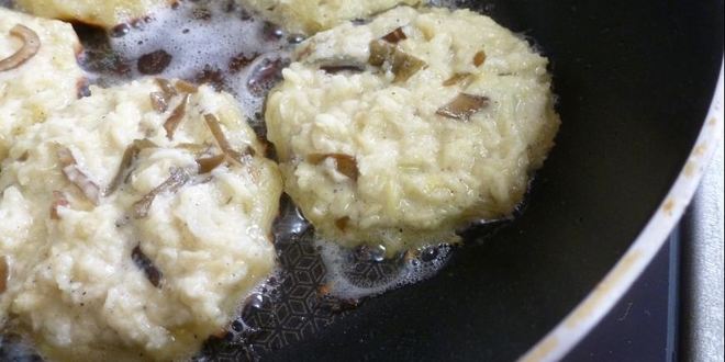 Рецепт драников с морской капустой