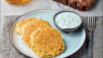 Рецепт Драников с начинкой из лосося