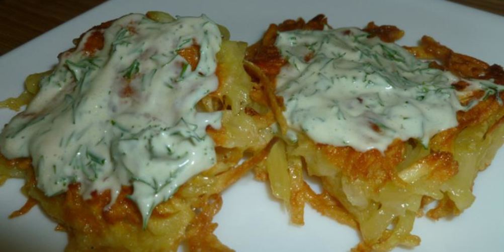Как приготовить драники с сыром и горчичным соусом