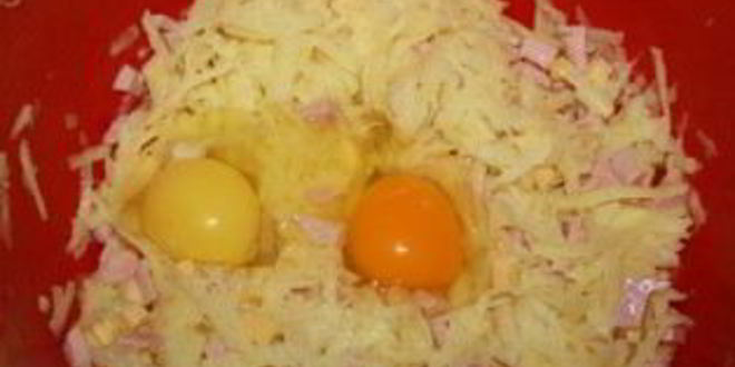 Рецепт драников с ветчиной