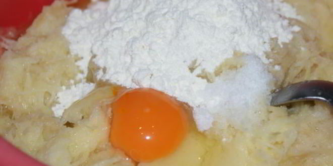 Рецепт драников с зеленым луком