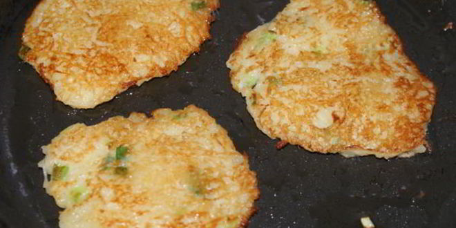 Рецепт драников с зеленым луком