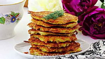 Рецепт Картофельных драников с колбасой и сыром