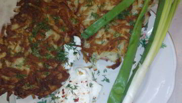 Рецепт Картофельных драников со шпикачками