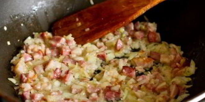 Рецепт мучных колдунов с грудинкой