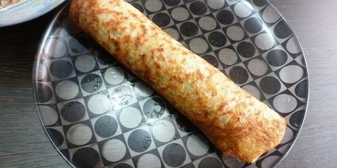 Рецепт рулетов-драников с куриным фаршем