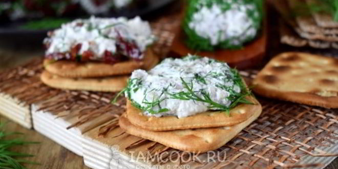 Рецепт форшмака с творожным сыром