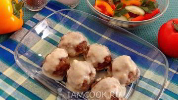 Рецепт Фрикаделек под сливочным соусом